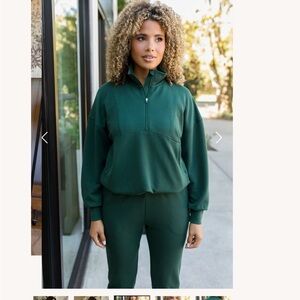 Salt Project Evergreen (M) cloud form quarter zip & joggers